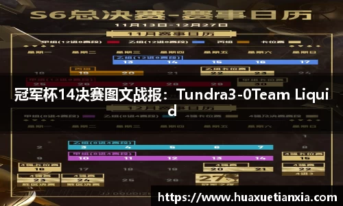 冠军杯14决赛图文战报：Tundra3-0Team Liquid